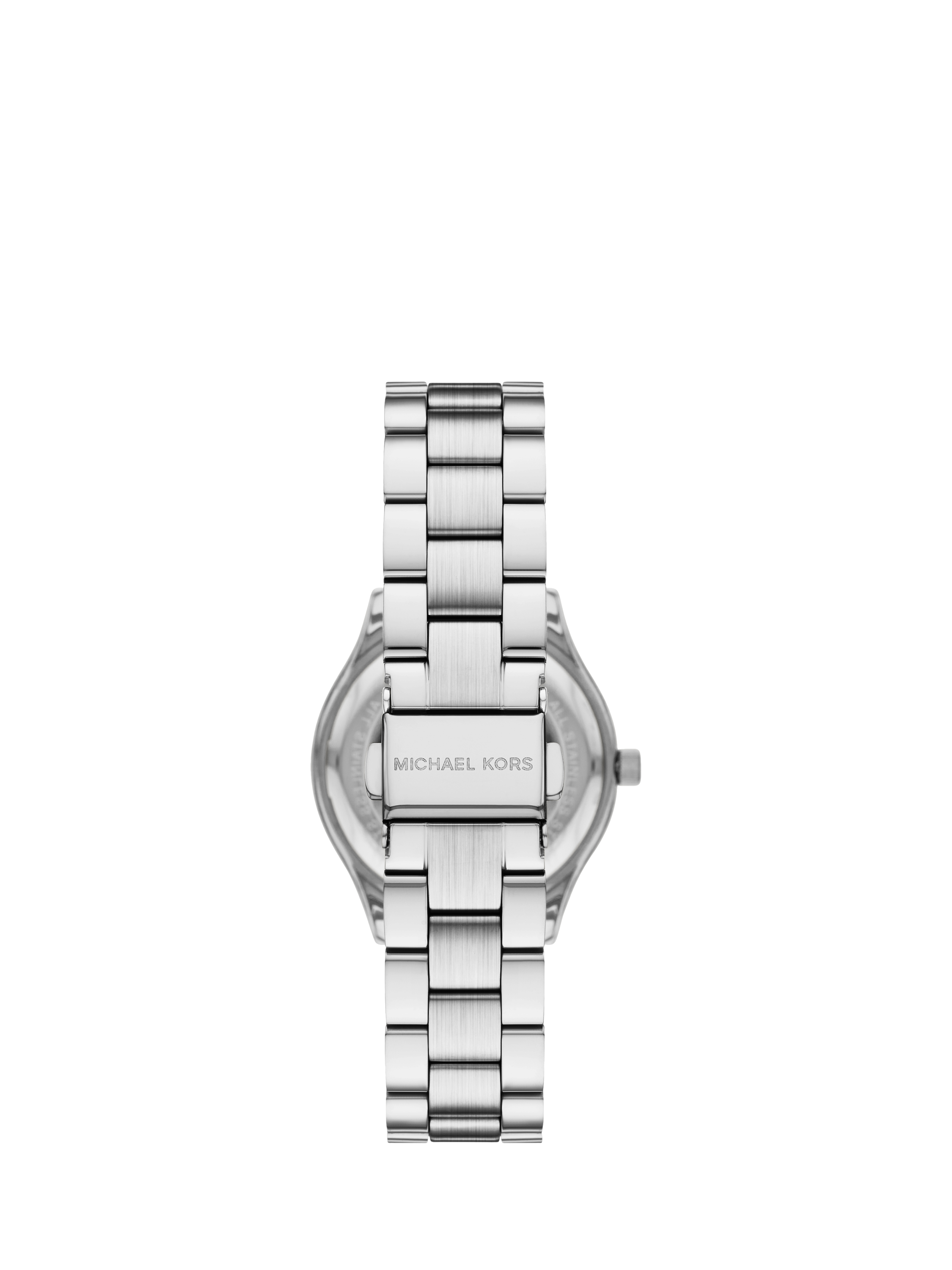 Product image 3 of 4, which shows Michael Kors MK7563 Women's Slim Runway Watch Gift Set, Silver