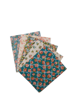 Liberty Fabrics Floral Nostalgia Beatrice Fat Quarters, Pack of 5, Multi, Multi