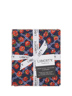 Liberty Fabrics Floral Nostalgia Forget-Me-Not Trail Fat Quarters, Pack of 5, Multi - view 2, Multi
