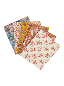 Liberty Fabrics Autumn Woodland Bountiful Forest Fat Quarters, Pack of 5, Multi, Multi