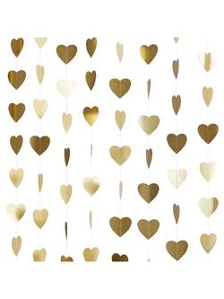Hootyballoo Hearts Hanging Backdrop - view 2, Gold
