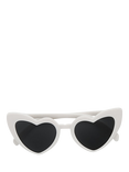 Hootyballoo White Heart Sunglasses