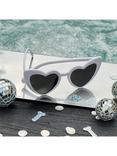 Hootyballoo White Heart Sunglasses