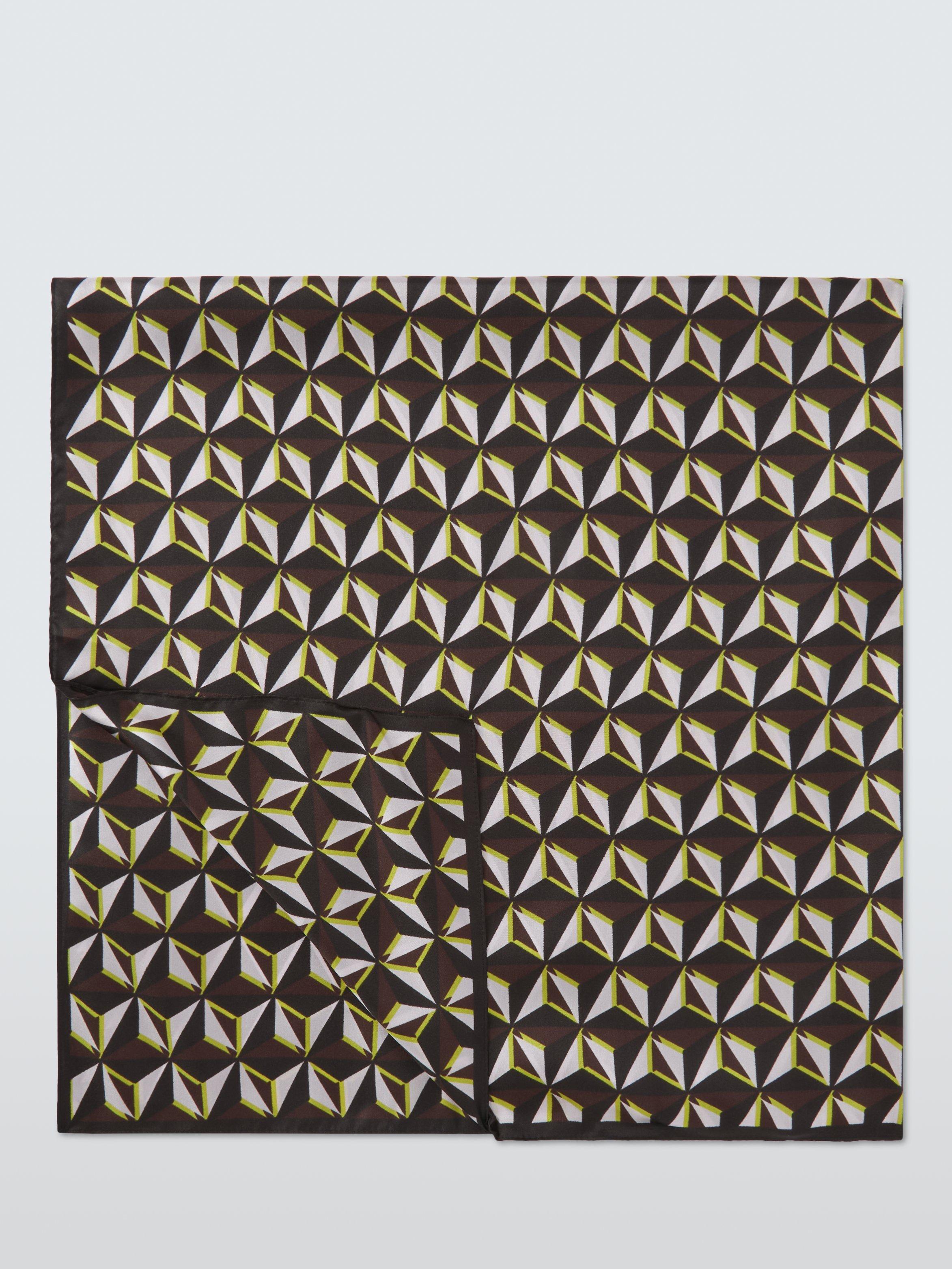 Product image 3 of 5, which shows John Lewis Bonnie Geometric Pure Silk Scarf, Multi