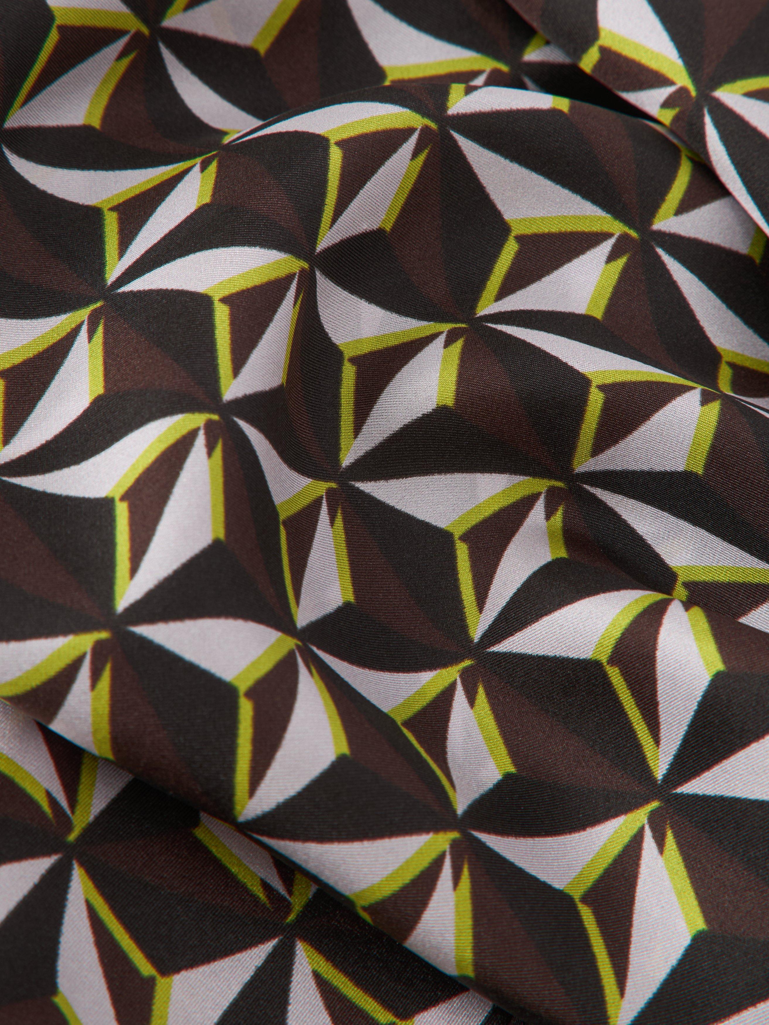 Product image 4 of 5, which shows John Lewis Bonnie Geometric Pure Silk Scarf, Multi