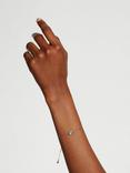 Ted Baker Hansaa Crystal Heart Adjustable Bracelet, Silver