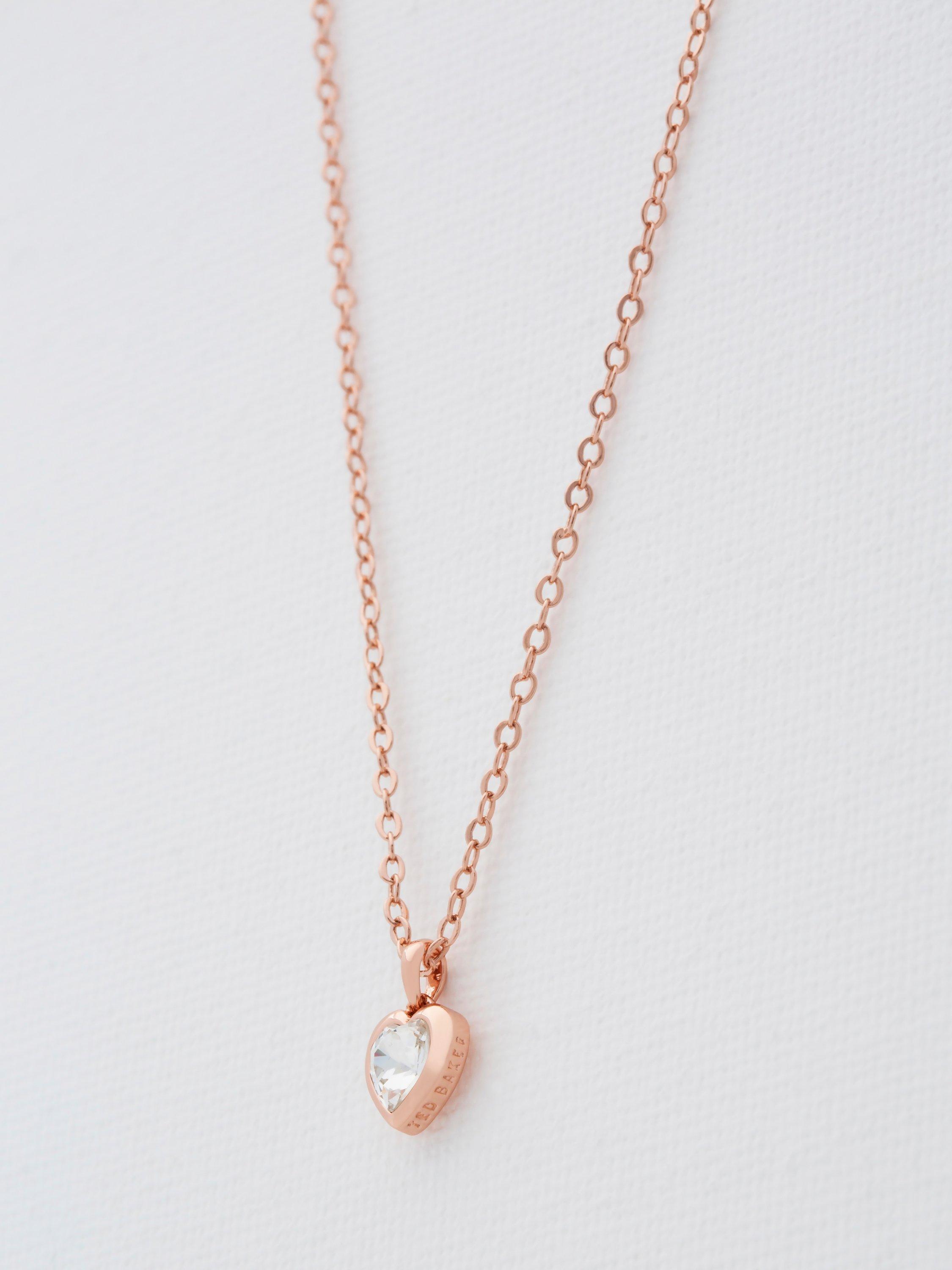Alex And Ani Crystal Heart Slider Necklace