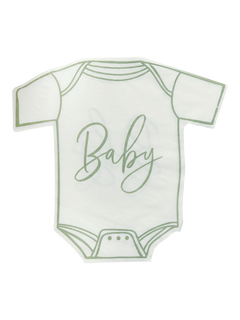 Hootyballoo Baby Bodysuit Paper Napkins, Pack of 16