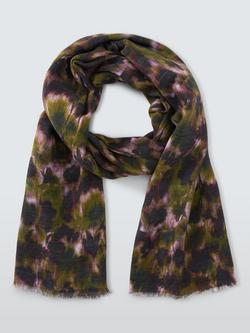 John Lewis Abstract Bloom Scarf, Lavender - view 2, Lavender