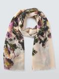 John Lewis Floral Bloom Scarf, Purple Multi