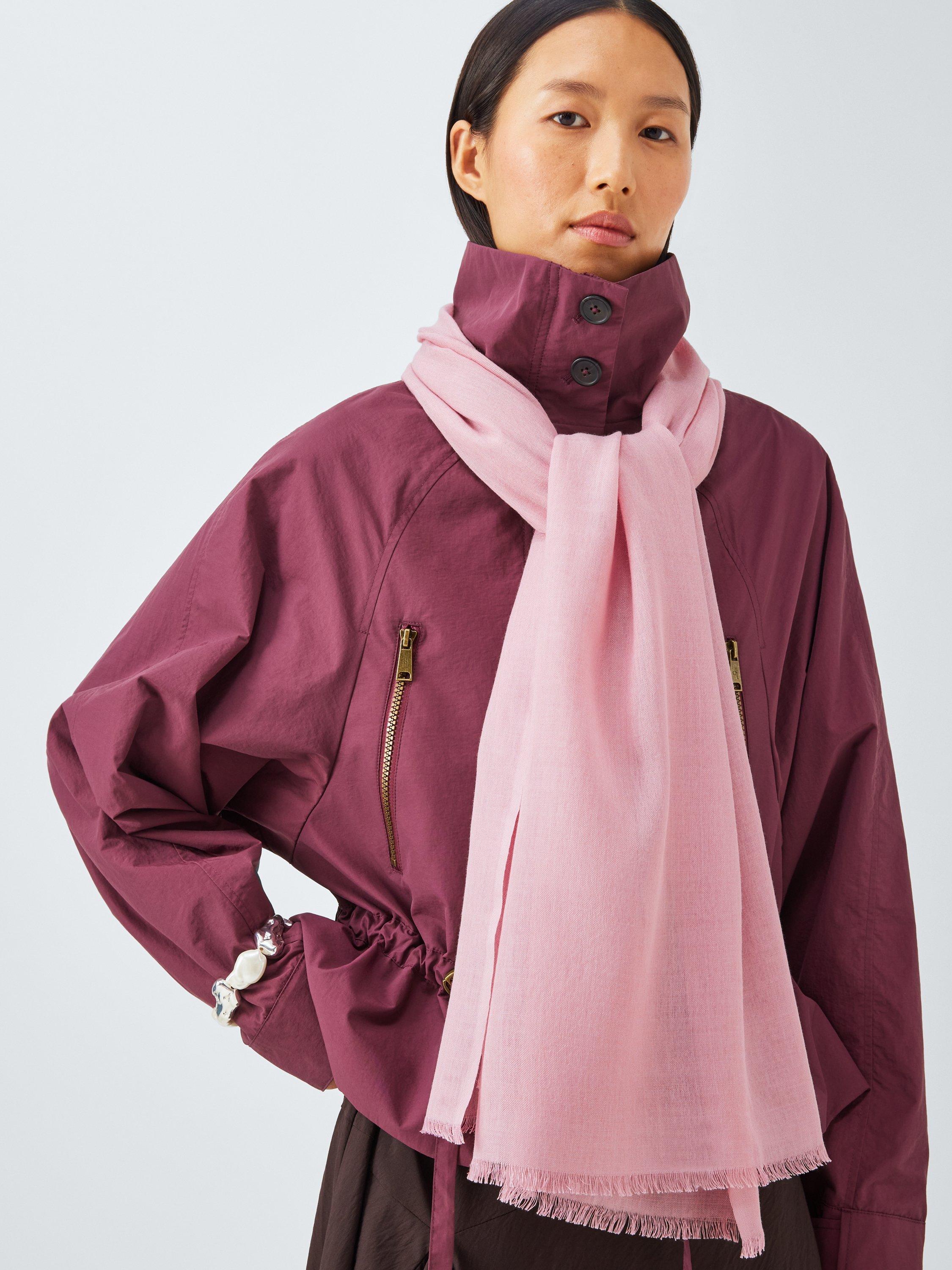Product image 1 of 5, which shows John Lewis Wrap Scarf, Pale Mauve