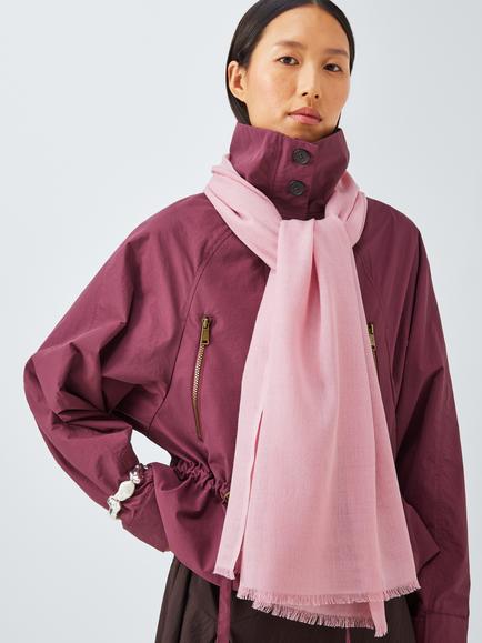 John Lewis Wrap Scarf, Pale Mauve