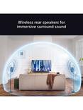 Sony Bravia Theatre Rear 8 SA-RS8 Wireless Rear Speakers, Black