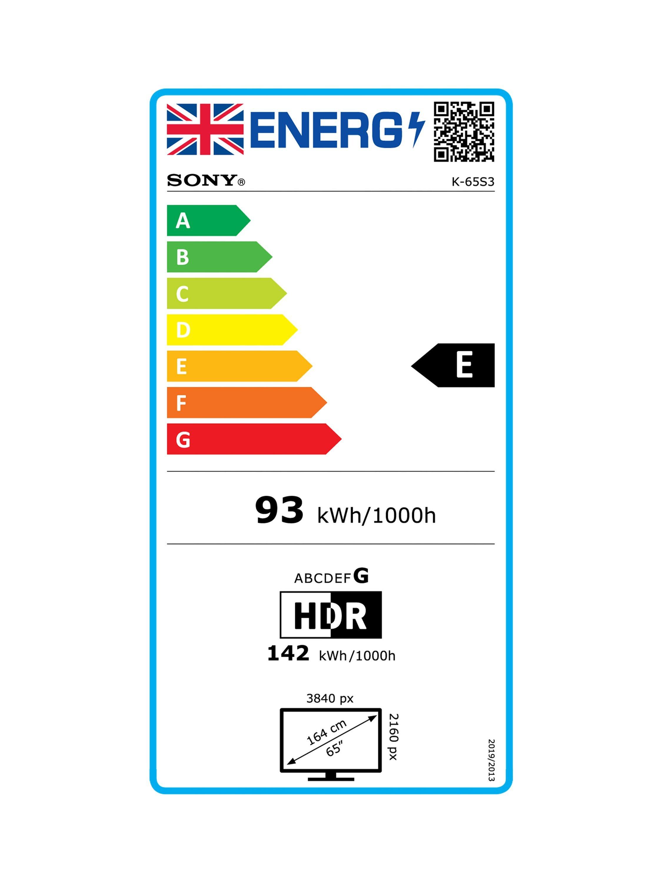 This item is rated E for energy efficiency on a scale from A (most efficient) to G (least efficient).