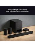Sony Bravia Theatre System 6 HT-S60 Bluetooth Soundbar with Wireless Subwoofer & Rear Speakers, Dolby Atmos & DTS:X, Black