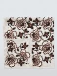 Weekend MaxMara Onesto Floral Pure Silk Scarf, Black