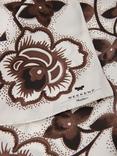 Weekend MaxMara Onesto Floral Pure Silk Scarf, Black
