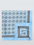 Weekend MaxMara Siam Geometric Pure Silk Scarf, Blue Multi
