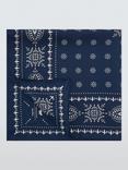Weekend MaxMara Siam Geometric Pure Silk Scarf, Blue/White