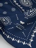 Weekend MaxMara Siam Geometric Pure Silk Scarf, Blue/White