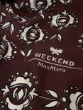 Weekend MaxMara Tambuto Floral Wool Rich Scarf, Brown Multi