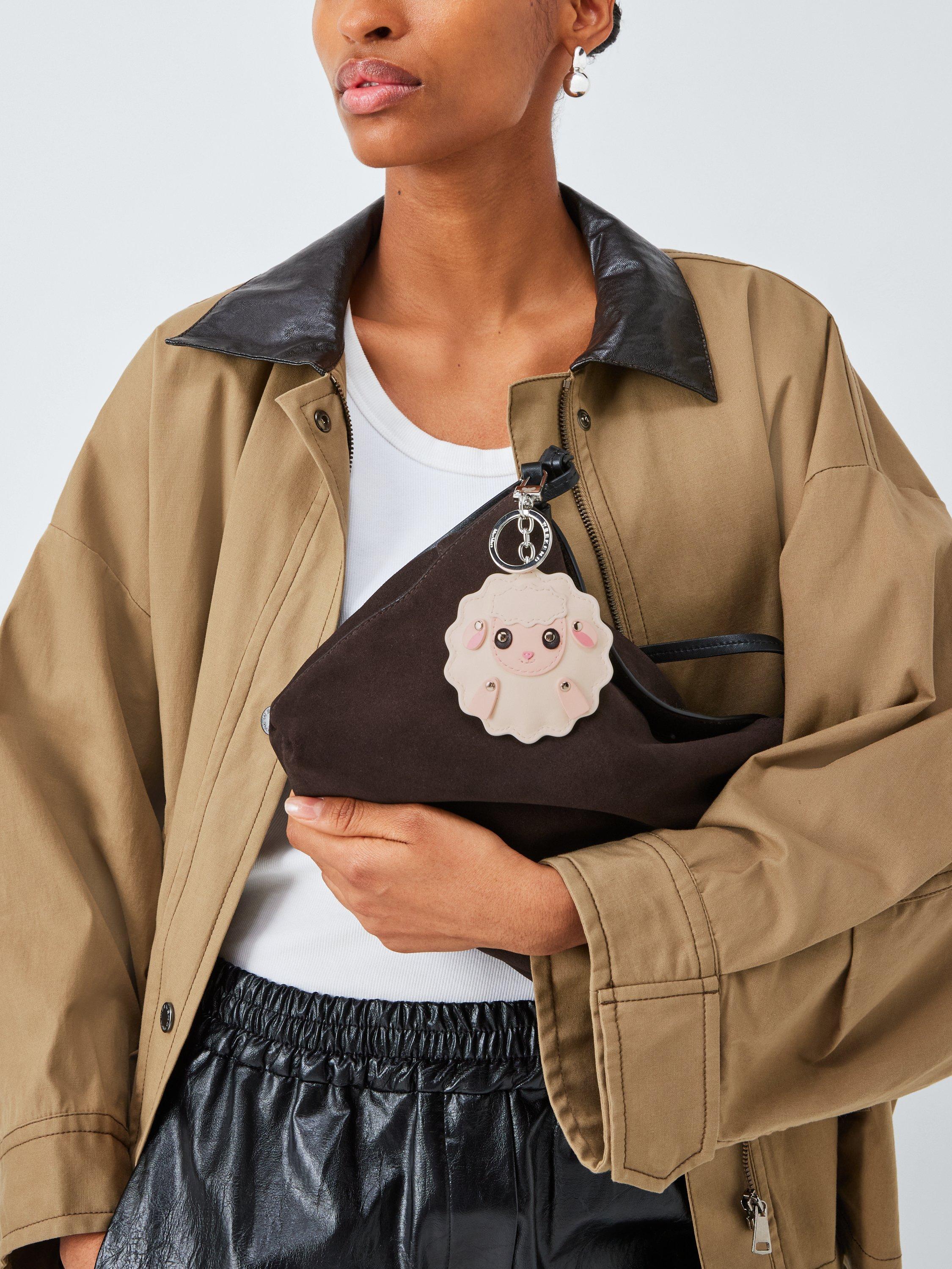 Product image 2 of 3, which shows Weekend MaxMara Fantino Leather Sheep Keyring, Multi