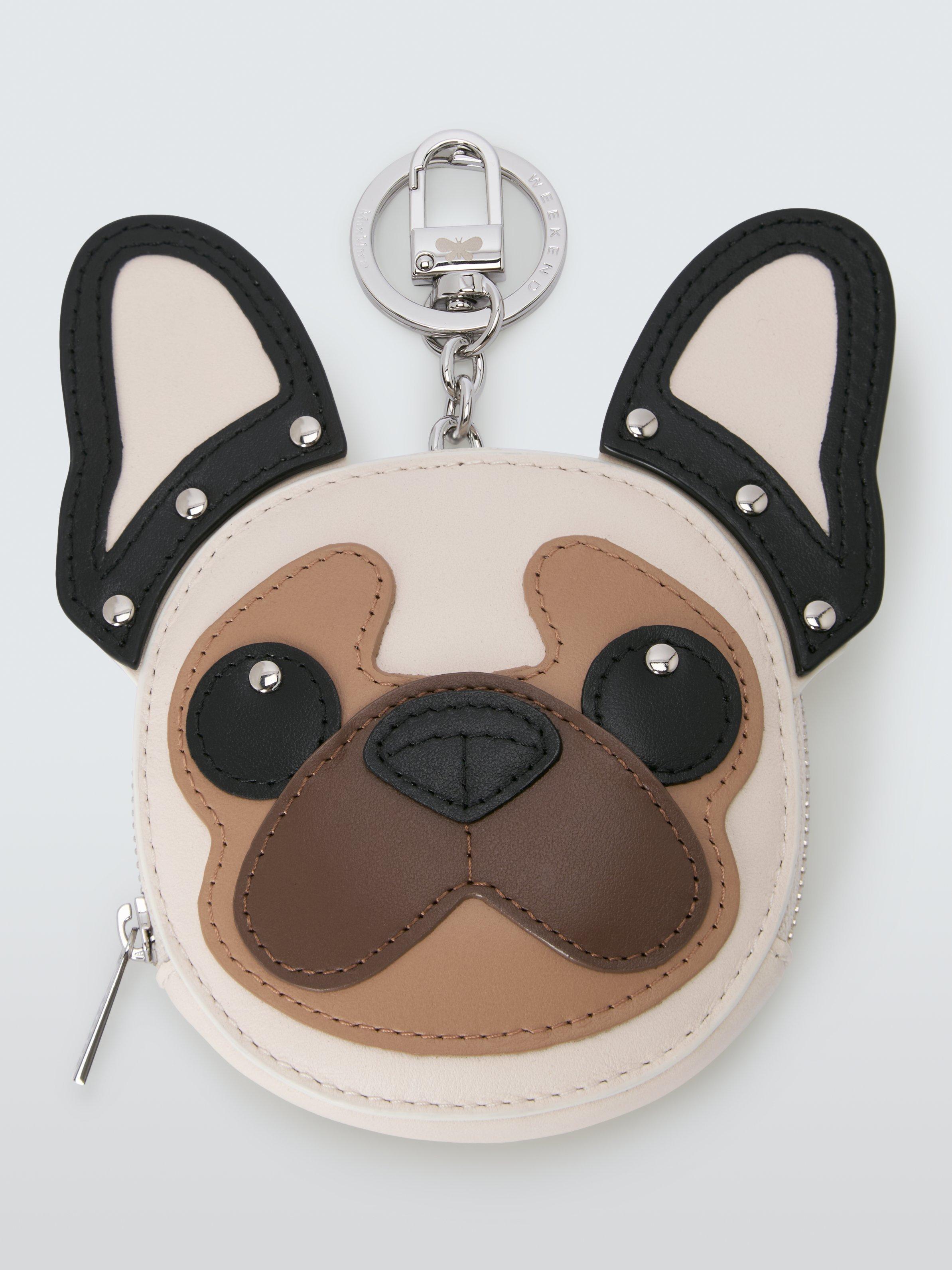 Weekend MaxMara Seta Leather Dog Purse Keyring, Multi