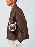 Weekend MaxMara Seta Leather Dog Purse Keyring, Multi