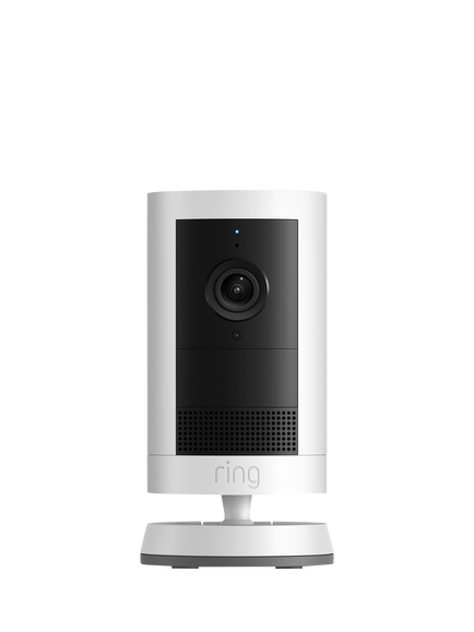 Ring Outdoor Camera Plus Battery Smart Security Camera with Built-in Wi-Fi, White, White