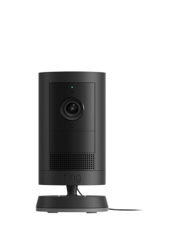 Ring Outdoor Camera Plus Plug-in Smart Security Camera with Built-in Wi-Fi, Black, Black