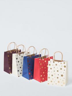John Lewis Star Gift Bags, Pack of 5, Multi Multi