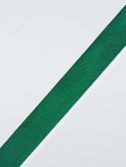 John Lewis Wide Gift Ribbon, Green Mid, L2m - view 2, Green Mid