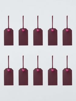 John Lewis Damson Luggage Gift Tags, Pack of 10 - view 2, Multi Multi