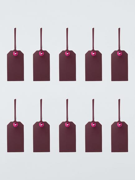 John Lewis Damson Gift Tags, Pack of 10 - view 2, Multi Multi