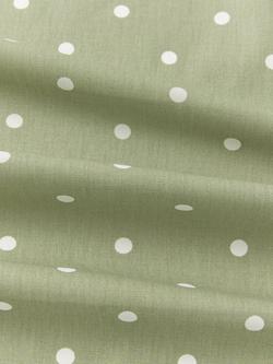 John Lewis New Dots Oilcloth Tablecloth Fabric - view 2, Sage