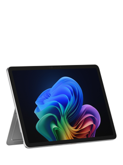 Microsoft Surface Pro, Copilot+ PC, Qualcomm C8 Snapdragon X Plus Processor, 16GB RAM, 256GB SSD, 12" PixelSense Flow Display, Platinum, Platinum