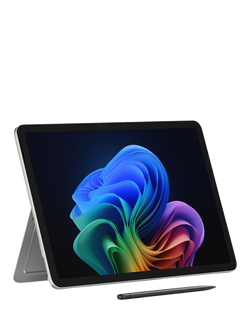 Microsoft Surface Pro, Copilot+ PC, Qualcomm C8 Snapdragon X Plus Processor, 16GB RAM, 512GB SSD, 12" PixelSense Flow Display, Platinum, Platinum