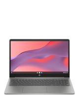 HP Chromebook 15a-nb0006na Laptop, Intel N100 Processor, 4GB RAM, 128GB, 15.6” Full HD, Natural Silver