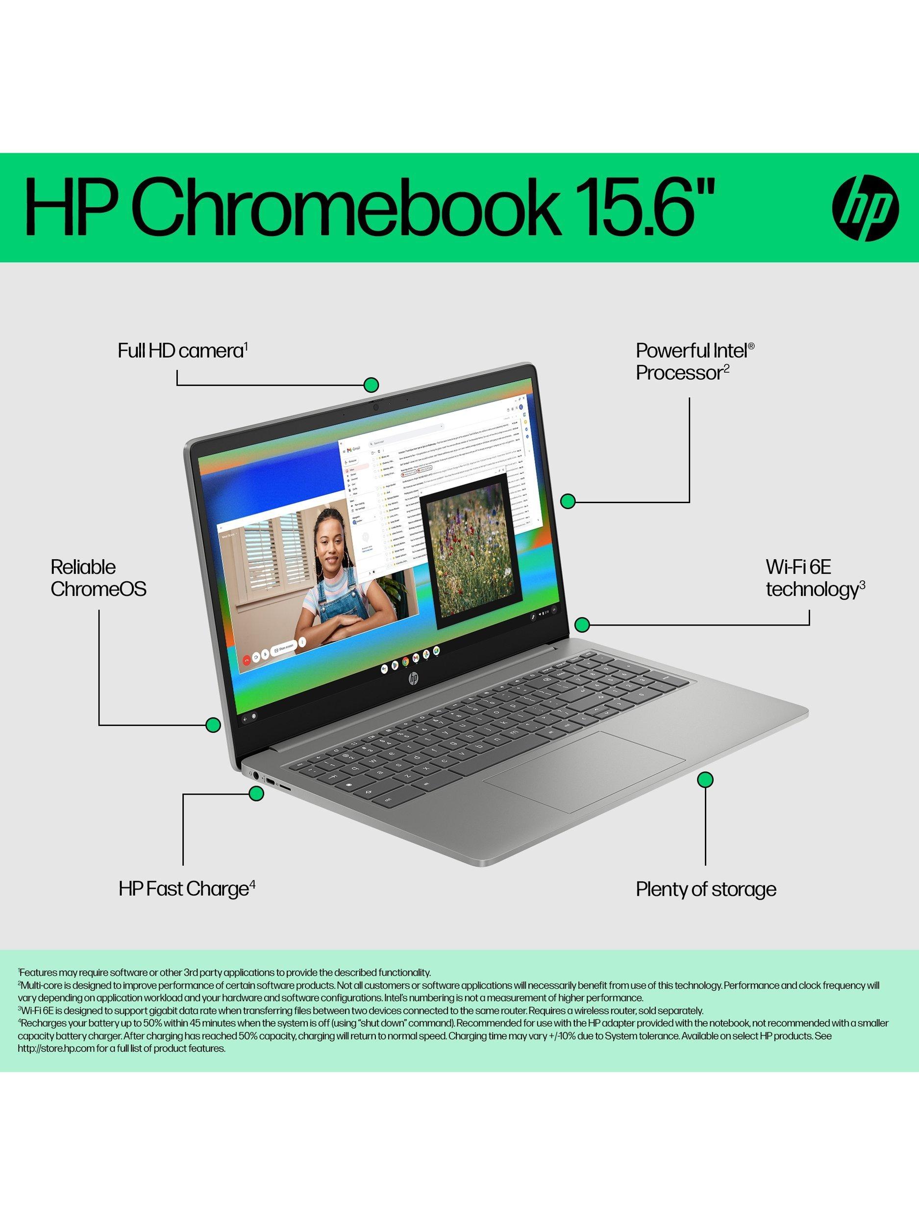HP Chromebook 15a-nb0006na Laptop, Intel N100 Processor, 4GB RAM
