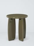 John Lewis High Gloss Side Table, Dark Khaki