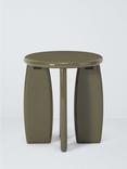 John Lewis High Gloss Side Table, Dark Khaki