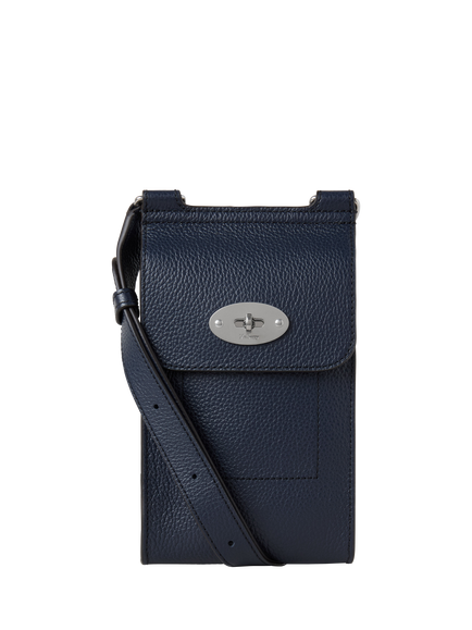 Mulberry Mini Antony Eco Scotchgrain and Flat Calf Leather Satchel, Night Sky