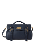 Mulberry Alexa Heavy Grain Leather Shoulder Bag, Night Sky