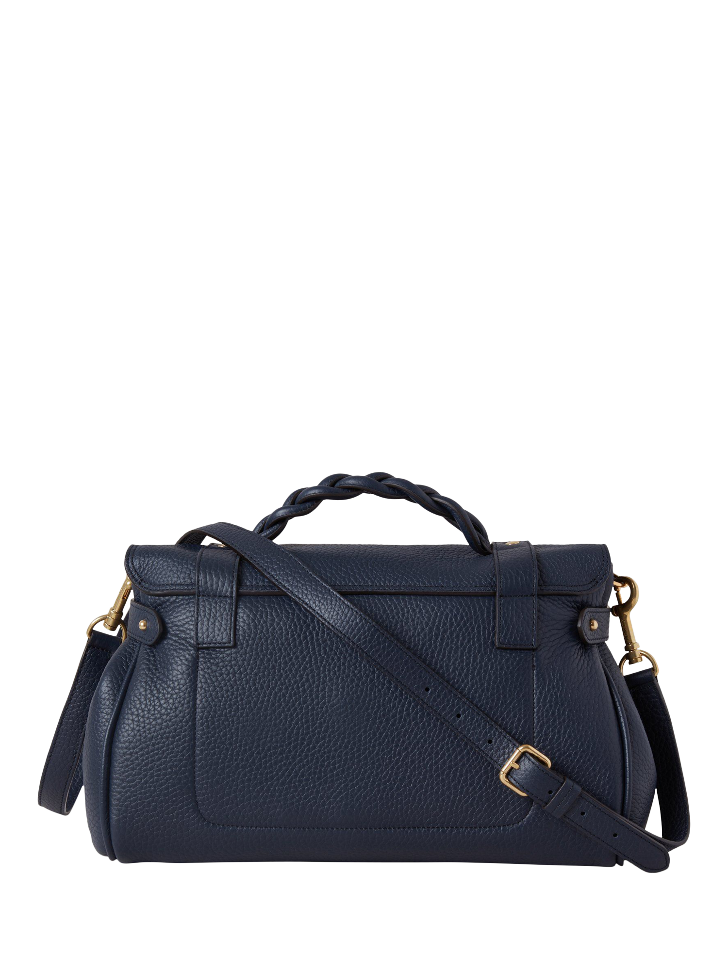 Product image 2 of 5, which shows Mulberry Alexa Heavy Grain Leather Shoulder Bag, Night Sky