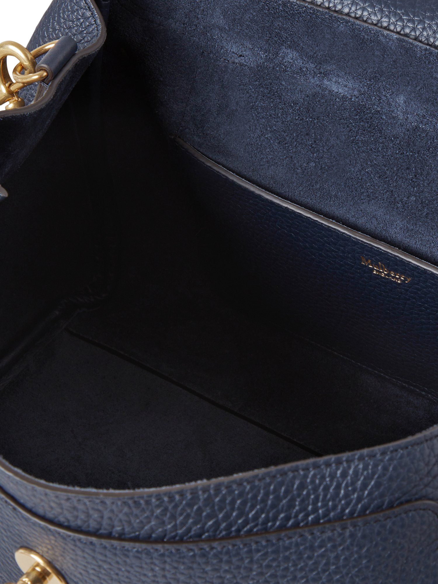 Product image 4 of 5, which shows Mulberry Alexa Heavy Grain Leather Shoulder Bag, Night Sky