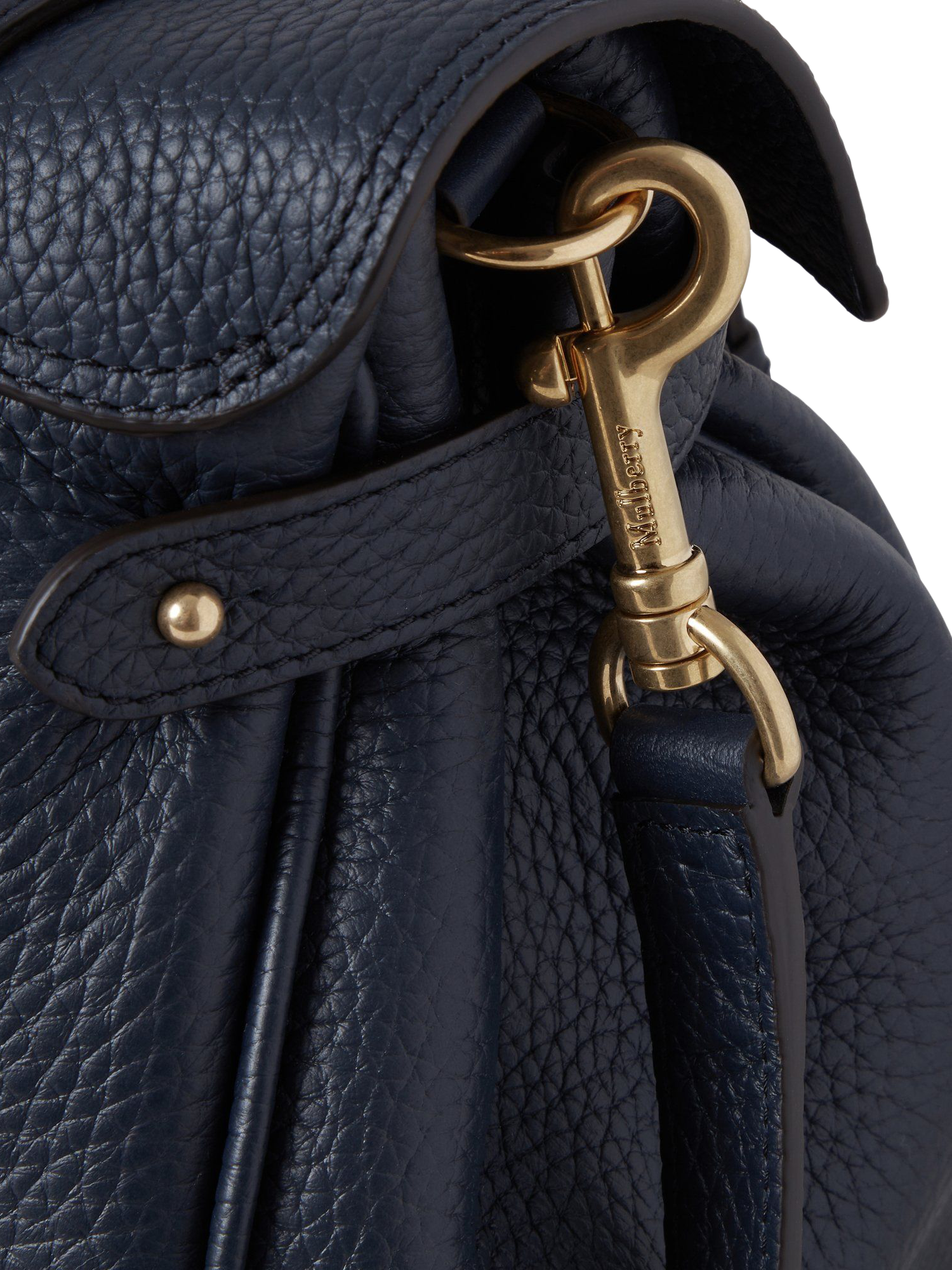 Product image 5 of 5, which shows Mulberry Alexa Heavy Grain Leather Shoulder Bag, Night Sky
