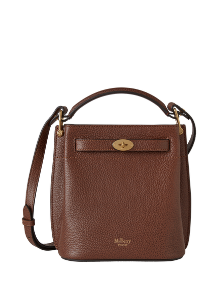 Mulberry Mini Islington Leather Bucket Bag, Oak