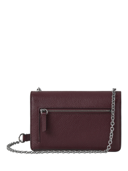 Mulberry Small Darley Small Classic Grain Leather Shoulder Bag - view 2, Black Cherry