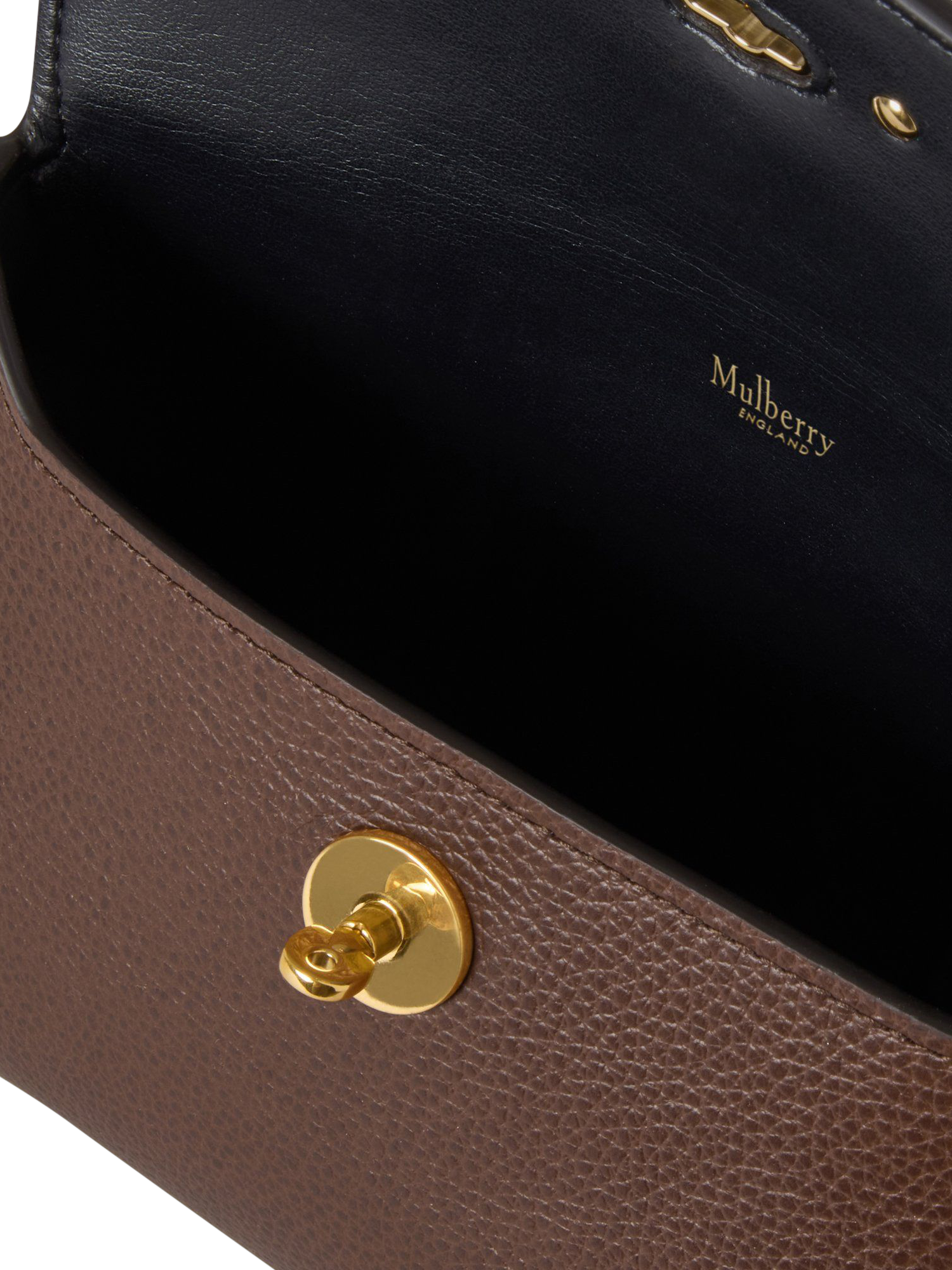 Product image 4 of 4, which shows Mulberry Darley Classic Grain Leather Small Cosmetic Pouch, Oak