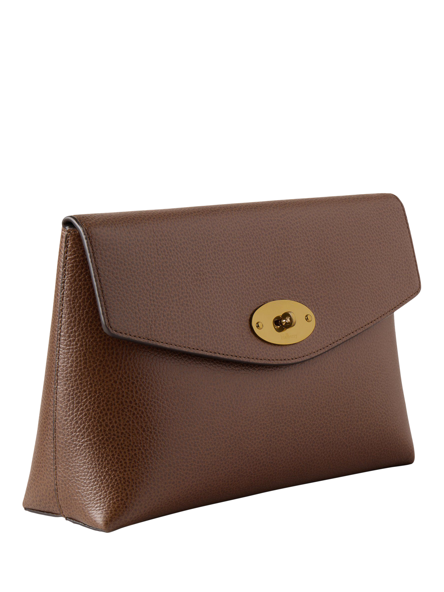 Product image 3 of 4, which shows Mulberry Darley Small Classic Grain Large Cosmetic Pouch, Oak